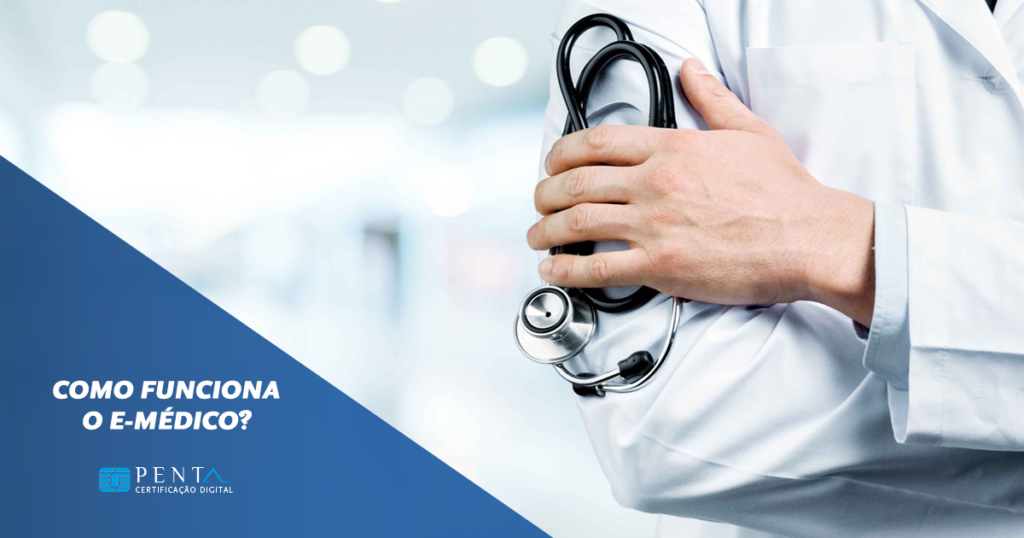 Como funciona a certificação digital para médicos - Cinco médicos posicionados um ao lado do outro com jaleco e sorridentes | Penta Certificação Digital